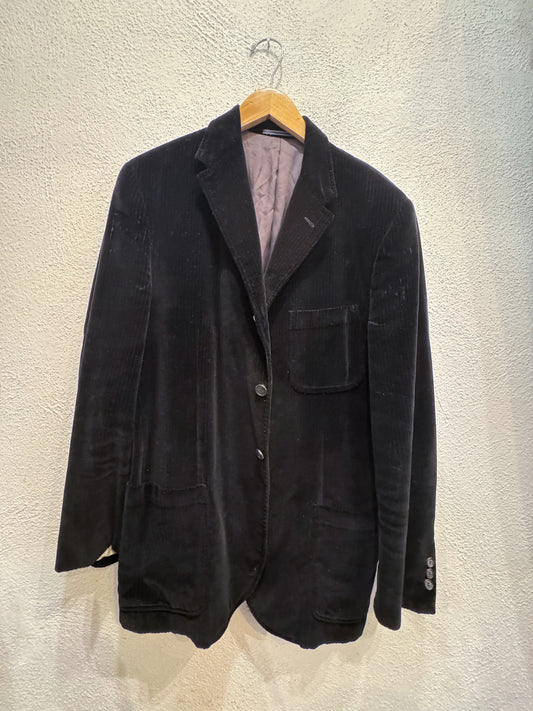Blazer nero velluto